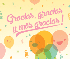 ¡Gracias, gracias y más gracias!